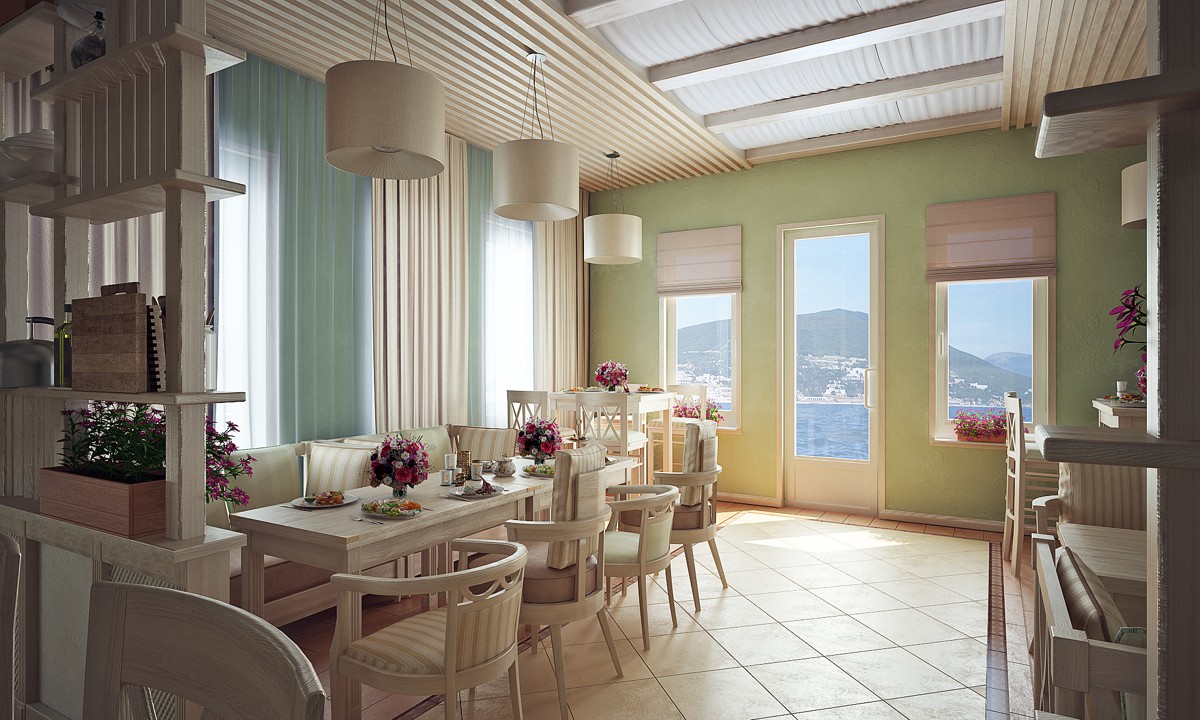 Kako stvoriti interijer u kafiću u stilu Provence?