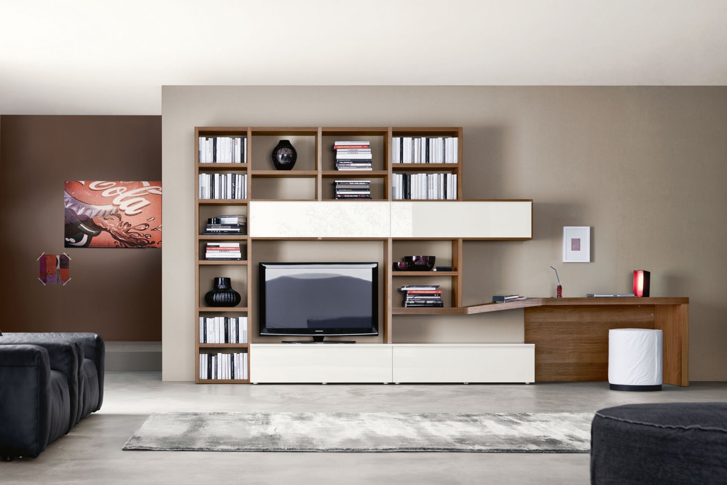Стильная и функциональная модульная мебель в современном интерьере гостиной
